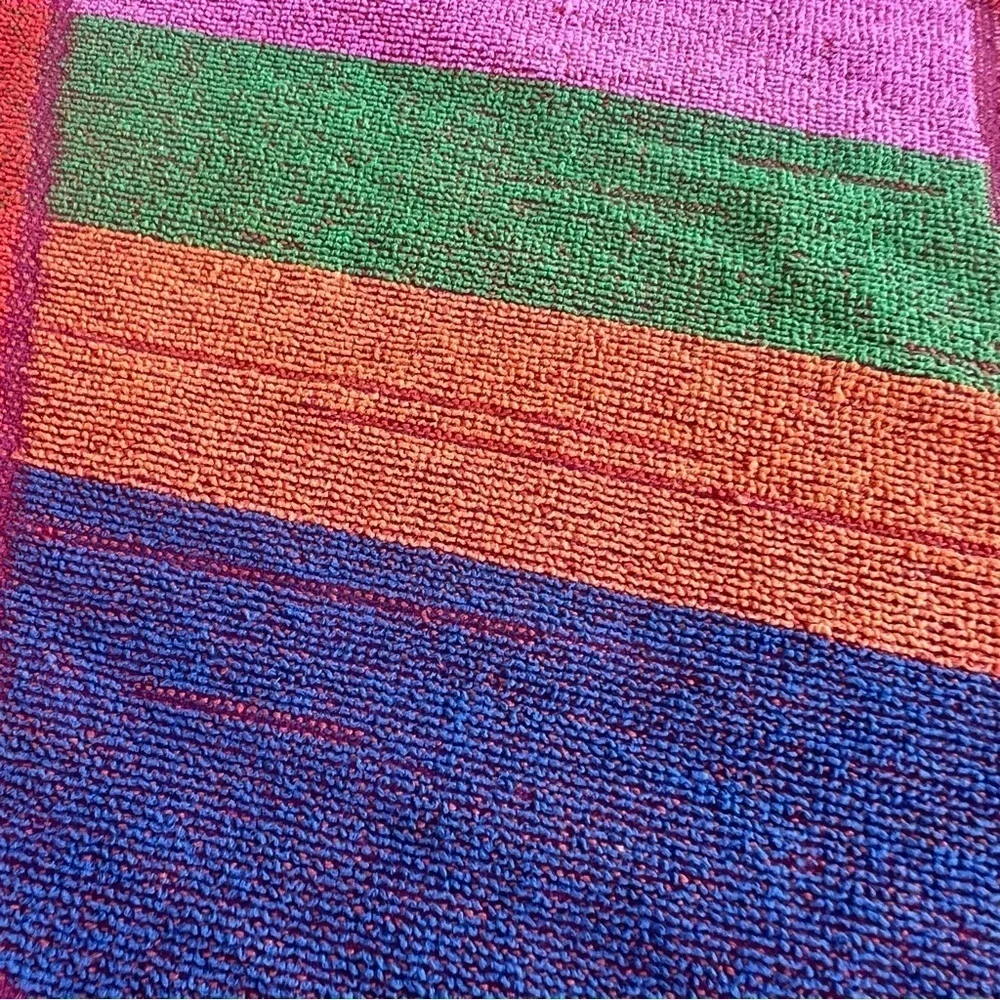 VTG Terry Treasure Roller Skate Roller Derby Beach Towel 60s 70s Cotton 26x50